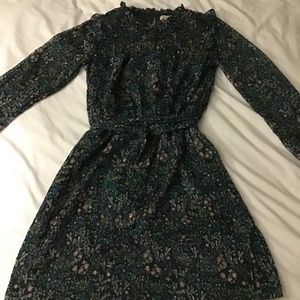 LOFT Floral print midi dress